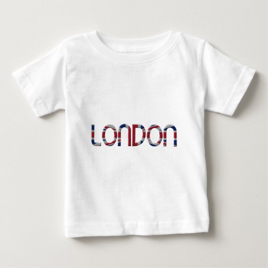 London Union Jack British Flag Typography Elegant (Voorkant)