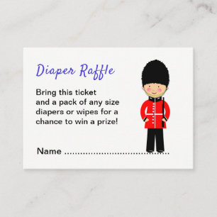 London Union Jack Theme Baby shower Informatiekaartje