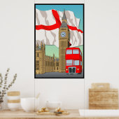London Vecter Art Wall Poster/Framed Print (Keuken)