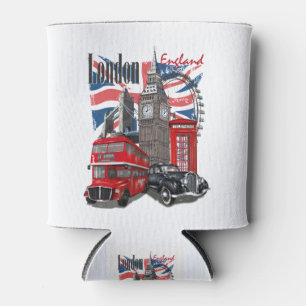 London Vintage Travel Poster Blikjeskoeler