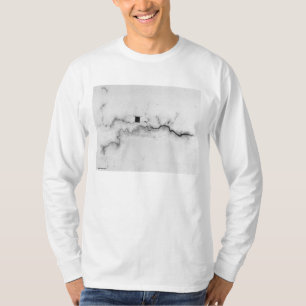 London Water Ways Map Tekening T-shirt