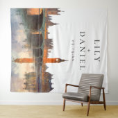 London Wedding Photo Backdrop Wandkleed (In Situ (horizontaal))