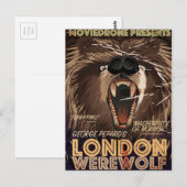 London Werewolf  Movie poster Briefkaart (Voorkant / Achterkant)