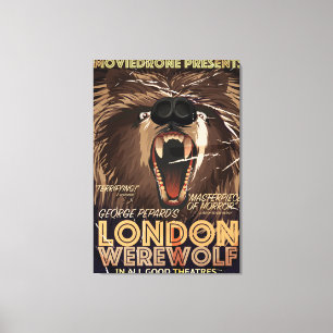 London Werewolf Movie poster Canvas Afdruk
