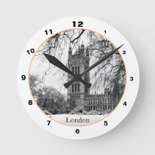 London Winter, Westminster Palace/British  Ronde Klok