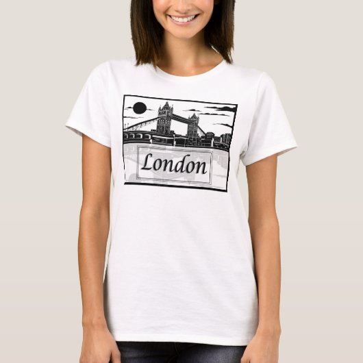 London Women's Basic T-Shirt (Voorkant)