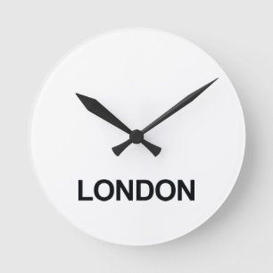 LONDON WORLDWIDE TIMEZONE CLOCK SET RONDE KLOK