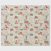 London Wrapping Paper Cadeaupapier (Vlak)