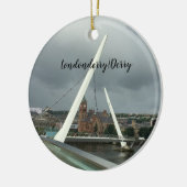 Londonderry Vue depuis Bridge Céramique Ornement (Gauche)