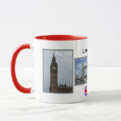 Londres 3 panneaux rouge Londres Combo Mug (Gauche)