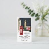 Londres à Noël, Invitation Billet Fête de Noël (Debout devant)