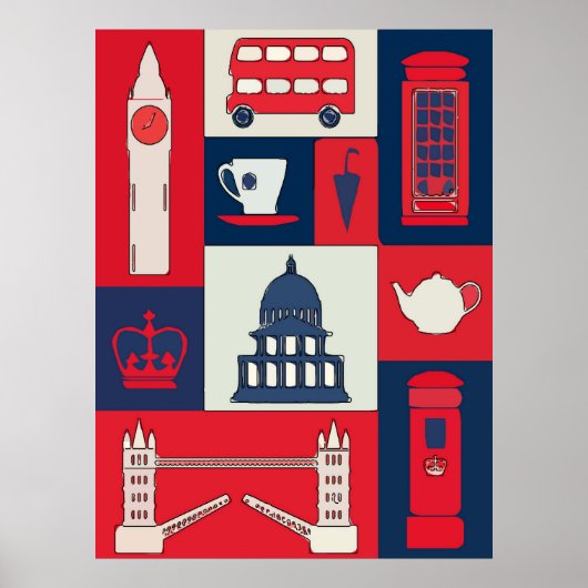 Londres, Affiche de voyage (Devant)