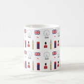 Londres Angleterre Skyline Icon Coffee Mug (Centre)