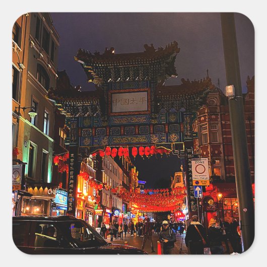 Londres, Angleterre Stickers #1 Chinatown (Devant)