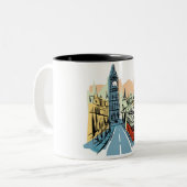Londres Angleterre ville scape café tasse (Devant gauche)