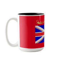 Londres appelle la tasse de coussin