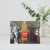 Londres arrêt de bus bouton voir carte postale (Debout devant)