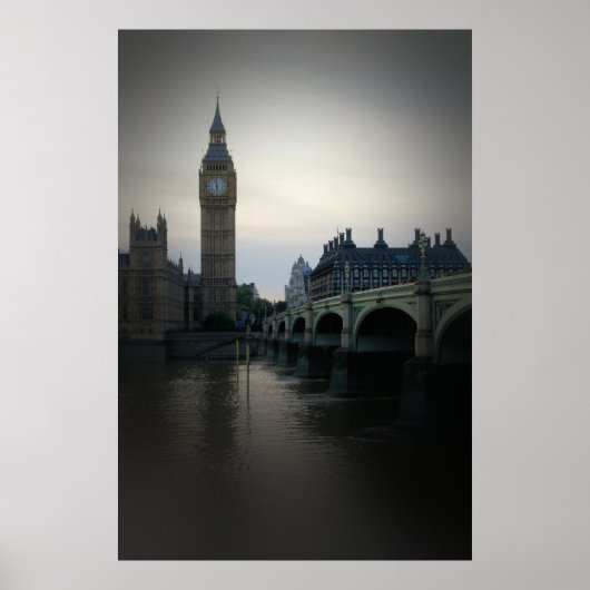 Londres - Big Ben - Thames - Poster (Devant)