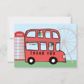 Londres British Bus Merci d'anniversaire (Devant)