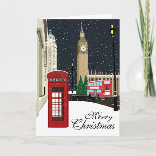 Londres Carte Noël