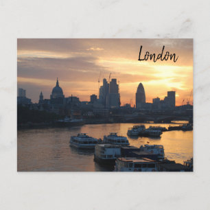 Londres - Carte postale River Thames Sunrise