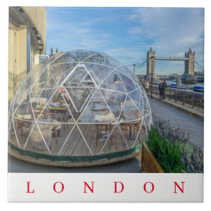 Londres gigantesque igloo vue carreaux en céramiqu