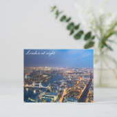 Londres la nuit - Carte postale Air View (Debout devant)