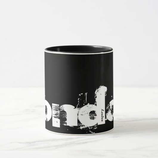 Londres - Mug De Style Noir Et Blanc Cool (Centre)