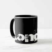 Londres - Mug De Style Noir Et Blanc Cool (Devant gauche)
