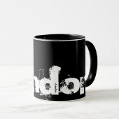 Londres - Mug De Style Noir Et Blanc Cool (Devant droit)
