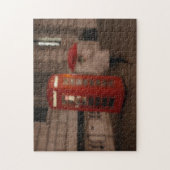 Londres - puzzle rouge de boîte/parapluie de (Vertical)