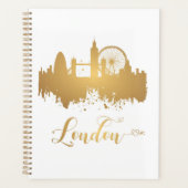 Londres Skyline Gold Map City Angleterre Europe (Devant)