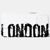 Londres - Style Urbain - coque iphone Noir Et Blan (Verso (horizontal))