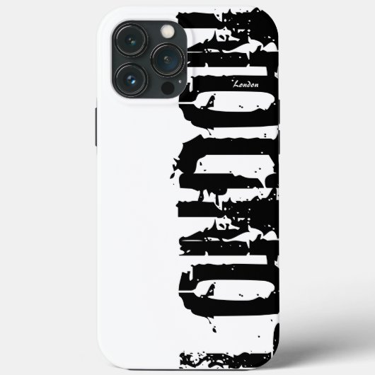 Londres - Style Urbain - coque iphone Noir Et Blan (Verso)