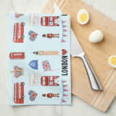 Londres Thème Cuisine Serviette de thé (Quart Plié)