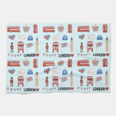 Londres Thème Cuisine Serviette de thé (Horizontal)