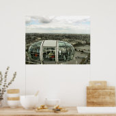 LONDRES VIEW VIA LONDON EYE PODS Poster (Cuisine)