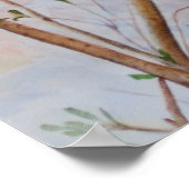 Lone Bird on a Tree Branch Poster (Hoek)