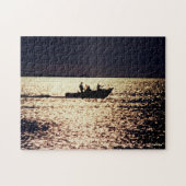 'Lone Boaters at Twilight' Jigzaag Puzzle Legpuzzel (Horizontaal)