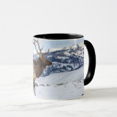 Lone Bull Elk | Nationaal Park Yellowstone Mok (Voorkant rechts)