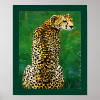 Lone Cheetah Poster