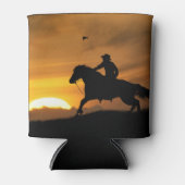 Lone Cowboy Beer Cozy Cup Blikjeskoeler (Voorkant)
