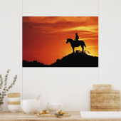 LONE COWBOY SUSET POSTER (Keuken)