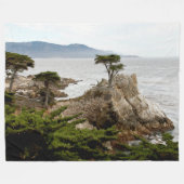 LONE CYPRESS Large Fleece Blanket (Voorkant (Horizontaal))