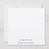 Lone Deer in Misty Forest Kaart (Achterkant)