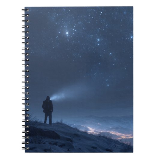Lone Explorer Starry Night Carnet (Devant)