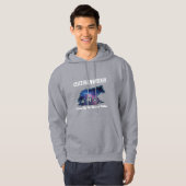Lone Galaxy Wolf Silhouette Hoodie (Voorkant volledig)