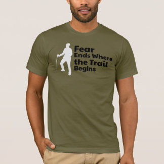Lone Hiker Silhouette – Trail Getest T-shirt