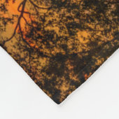 Lone Horse bij zonsondergang Fleece Deken (Hoek)