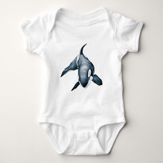 Lone Orca Whale Romper (Voorkant)